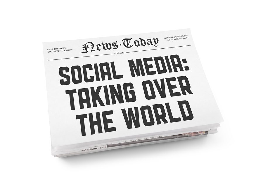 Social Media Newspaper Concept