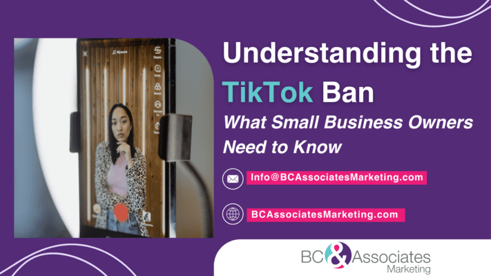 Girl recording a tiktok - a title "Understanding the TikTok Ban".