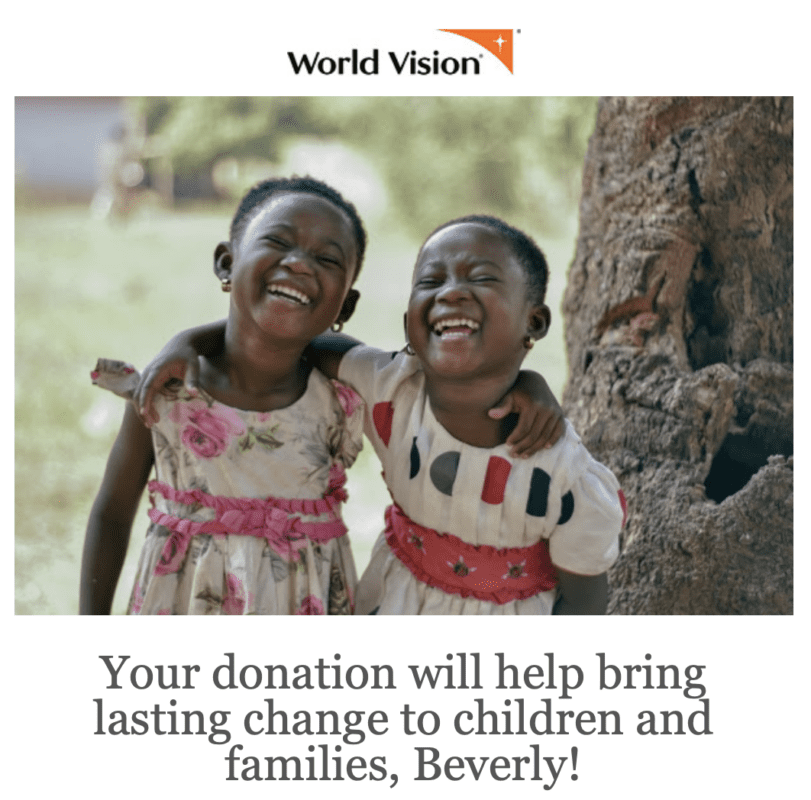 World Vision Chilren's charity