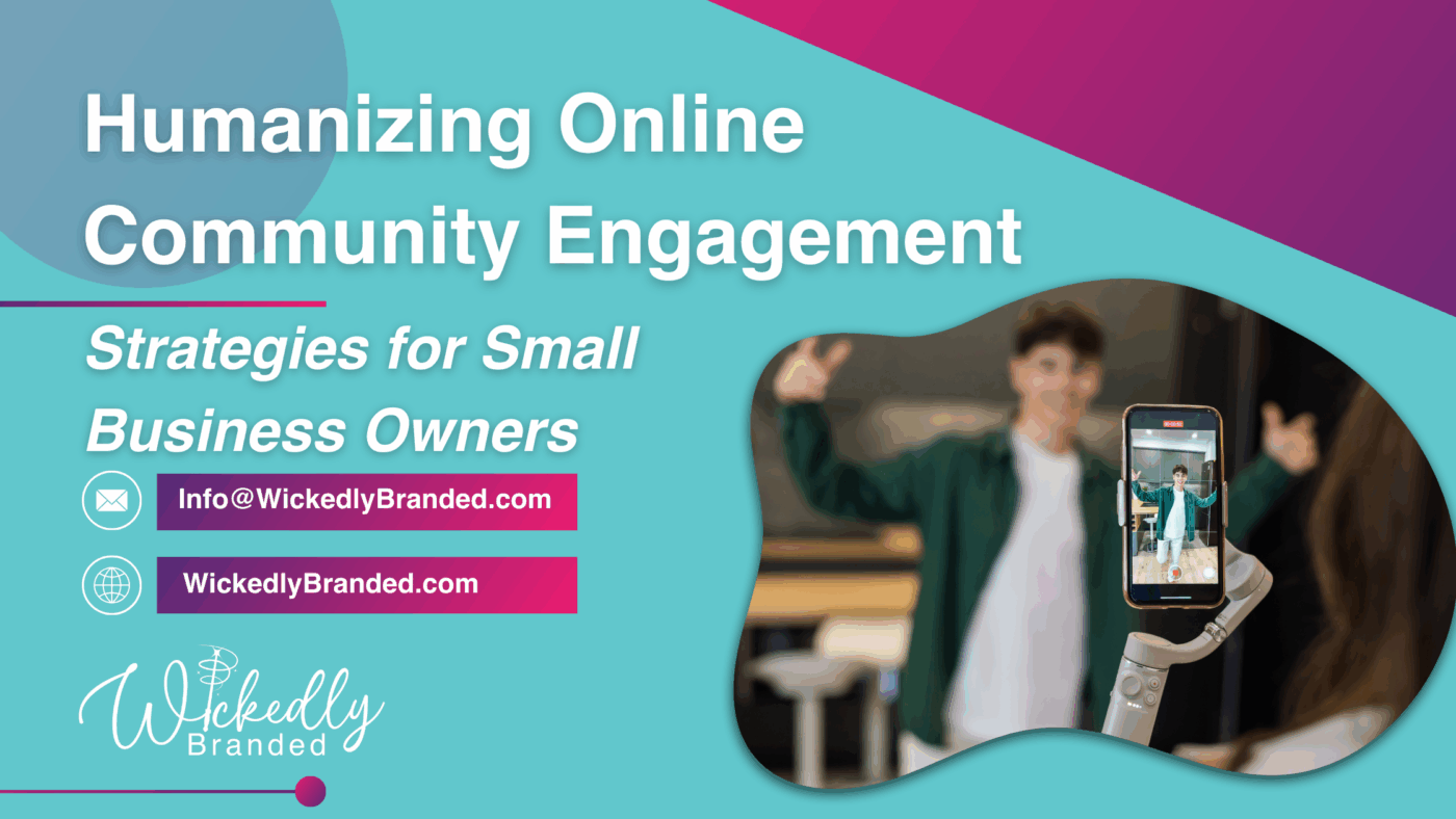 Humanizing Online Community Engagement Graphic