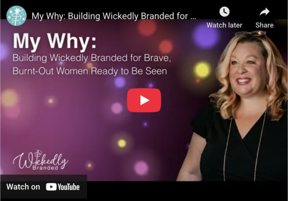 Beverly Cornell - founder of Wickedly Branded thumbnail for youtube video about her purpose, passion and why